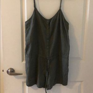 Olive green romper